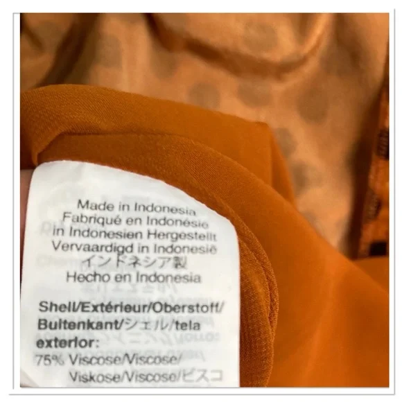 Madewell Velvet Circle Mini Skirt In Leopard Dot Orange Brown Black Size 6 - Picture 7 of 8